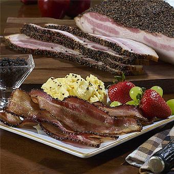 BACON SMOKED PEPPERED (16/20 PER LB) image 0